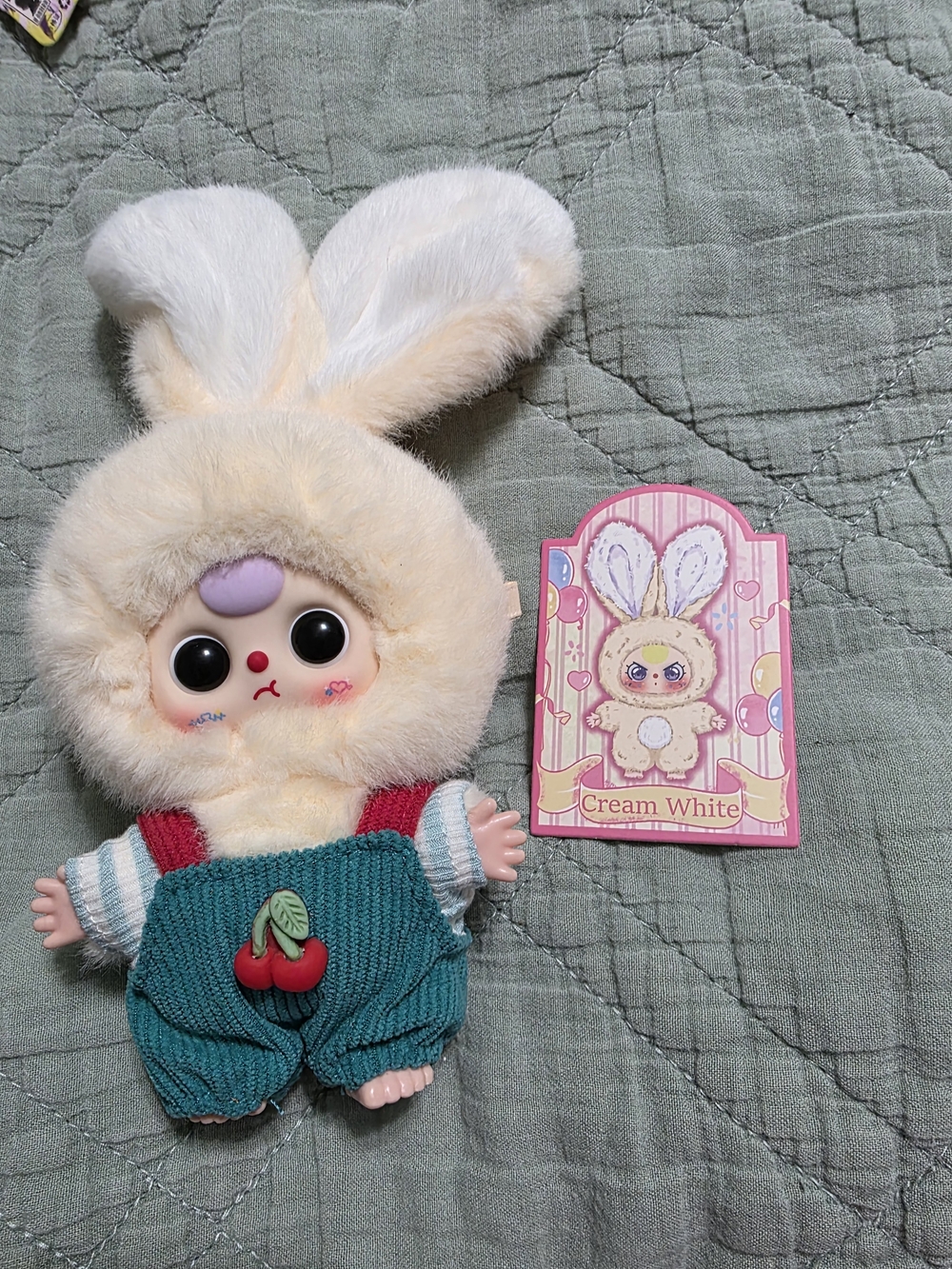 Baby Three Mini Bunny Keychain